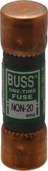 Cooper Bussmann - 125 VDC, 250 VAC, 20 Amp, Fast-Acting General Purpose Fuse - Fuse Holder Mount, 50.8mm OAL, 50 at AC/DC kA Rating, 9/16" Diam - USA Tool & Supply