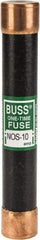 Cooper Bussmann - 600 VAC, 10 Amp, Fast-Acting General Purpose Fuse - Fuse Holder Mount, 127mm OAL, 50 at AC/DC kA Rating, 13/16" Diam - USA Tool & Supply