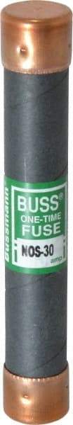 Cooper Bussmann - 600 VAC, 30 Amp, Fast-Acting General Purpose Fuse - Fuse Holder Mount, 127mm OAL, 50 at AC/DC kA Rating, 13/16" Diam - USA Tool & Supply