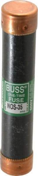 Cooper Bussmann - 600 VAC, 35 Amp, Fast-Acting General Purpose Fuse - Fuse Holder Mount, 5-1/2" OAL, 50 at AC/DC kA Rating, 1-1/16" Diam - USA Tool & Supply
