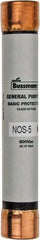 Cooper Bussmann - 600 VAC, 5 Amp, Fast-Acting General Purpose Fuse - Fuse Holder Mount, 127mm OAL, 50 at AC/DC kA Rating, 13/16" Diam - USA Tool & Supply