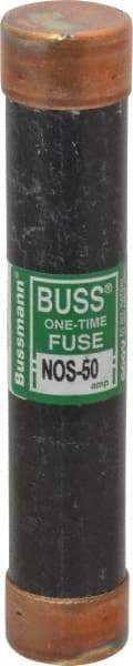 Cooper Bussmann - 600 VAC, 50 Amp, Fast-Acting General Purpose Fuse - Fuse Holder Mount, 5-1/2" OAL, 50 at AC/DC kA Rating, 1-1/16" Diam - USA Tool & Supply