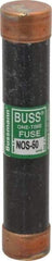 Cooper Bussmann - 600 VAC, 50 Amp, Fast-Acting General Purpose Fuse - Fuse Holder Mount, 5-1/2" OAL, 50 at AC/DC kA Rating, 1-1/16" Diam - USA Tool & Supply