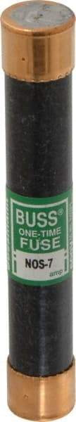 Cooper Bussmann - 600 VAC, 7 Amp, Fast-Acting General Purpose Fuse - Fuse Holder Mount, 127mm OAL, 50 at AC/DC kA Rating, 13/16" Diam - USA Tool & Supply