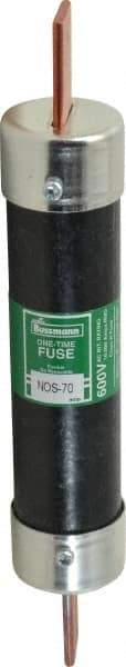 Cooper Bussmann - 600 VAC, 70 Amp, Fast-Acting General Purpose Fuse - Bolt-on Mount, 7-7/8" OAL, 10 (RMS Symmetrical) kA Rating, 1-5/16" Diam - USA Tool & Supply