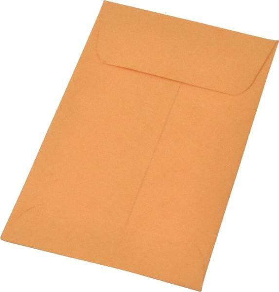 Quality Park - 4-1/4" Long x 2-1/2" Wide Gummed Flap Kraft Coin Envelope - 20 Lb Paper Weight - USA Tool & Supply