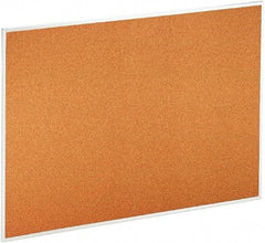 UNIVERSAL - 48" Wide x 36" High Open Cork Bulletin Board - Natural Cork, Aluminum Frame - USA Tool & Supply
