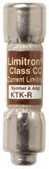 Cooper Bussmann - 600 VAC, 0.1 Amp, Fast-Acting General Purpose Fuse - Fuse Holder Mount, 1-1/2" OAL, 200 at AC (RMS) kA Rating, 13/32" Diam - USA Tool & Supply