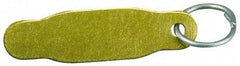 NMC - Brass Engravable ID Tag - Includes Attachment Rings - USA Tool & Supply