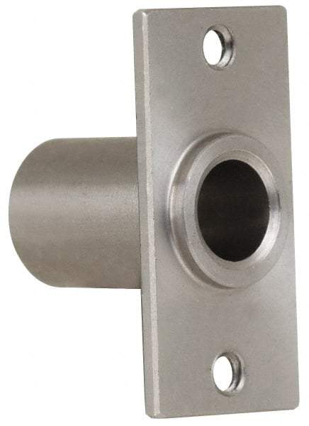 Gibraltar - 5/16" Pin Diam, #6-32 Mounting Hole, Rectangle Flange, Stainless Steel Quick Release Pin Receptacle - 1" Between Mount Hole Center, 0.783" Depth, 15/32" Diam, Grade 303 - USA Tool & Supply