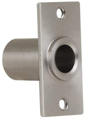 Gibraltar - 5/16" Pin Diam, #6-32 Mounting Hole, Rectangle Flange, Stainless Steel Quick Release Pin Receptacle - 1" Between Mount Hole Center, 0.783" Depth, 15/32" Diam, Grade 303 - USA Tool & Supply