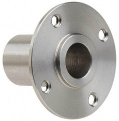 Gibraltar - 3/8" Pin Diam, #6-32 Mounting Hole, Round Flange, Stainless Steel Quick Release Pin Receptacle - 1" Between Mount Hole Center, 0.913" Depth, 9/16" Diam, Grade 303 - USA Tool & Supply