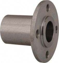 Gibraltar - 1/2" Pin Diam, #10-32 Mounting Hole, Round Flange, Stainless Steel Quick Release Pin Receptacle - 1-1/8" Between Mount Hole Center, 1.195" Depth, 3/4" Diam, Grade 303 - USA Tool & Supply