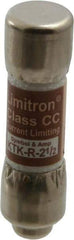 Cooper Bussmann - 600 VAC, 2.5 Amp, Fast-Acting General Purpose Fuse - Fuse Holder Mount, 1-1/2" OAL, 200 at AC (RMS) kA Rating, 13/32" Diam - USA Tool & Supply