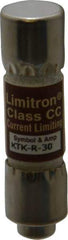 Cooper Bussmann - 600 VAC, 30 Amp, Fast-Acting General Purpose Fuse - Fuse Holder Mount, 1-1/2" OAL, 200 at AC (RMS) kA Rating, 13/32" Diam - USA Tool & Supply