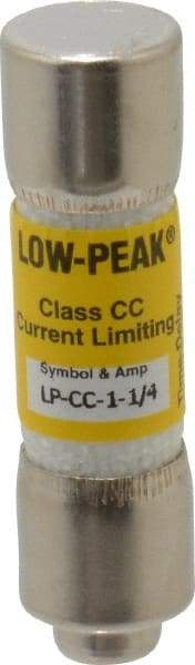 Cooper Bussmann - 300 VDC, 600 VAC, 1.25 Amp, Time Delay General Purpose Fuse - Fuse Holder Mount, 1-1/2" OAL, 20 at DC, 200 at AC (RMS) kA Rating, 13/32" Diam - USA Tool & Supply