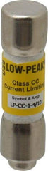 Cooper Bussmann - 300 VDC, 600 VAC, 1.4 Amp, Time Delay General Purpose Fuse - Fuse Holder Mount, 1-1/2" OAL, 20 at DC, 200 at AC (RMS) kA Rating, 13/32" Diam - USA Tool & Supply