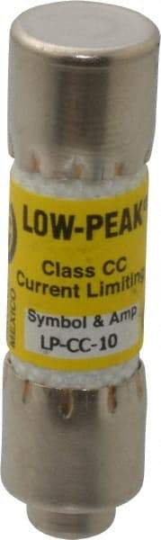 Cooper Bussmann - 150 VDC, 600 VAC, 10 Amp, Time Delay General Purpose Fuse - Fuse Holder Mount, 1-1/2" OAL, 20 at DC, 200 at AC (RMS) kA Rating, 13/32" Diam - USA Tool & Supply