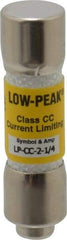 Cooper Bussmann - 300 VDC, 600 VAC, 2.25 Amp, Time Delay General Purpose Fuse - Fuse Holder Mount, 1-1/2" OAL, 20 at DC, 200 at AC (RMS) kA Rating, 13/32" Diam - USA Tool & Supply