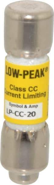 Cooper Bussmann - 300 VDC, 600 VAC, 20 Amp, Time Delay General Purpose Fuse - Fuse Holder Mount, 1-1/2" OAL, 20 at DC, 200 at AC (RMS) kA Rating, 13/32" Diam - USA Tool & Supply