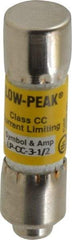 Cooper Bussmann - 150 VDC, 600 VAC, 3.5 Amp, Time Delay General Purpose Fuse - Fuse Holder Mount, 1-1/2" OAL, 20 at DC, 200 at AC (RMS) kA Rating, 13/32" Diam - USA Tool & Supply