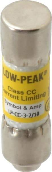 Cooper Bussmann - 150 VDC, 600 VAC, 3.2 Amp, Time Delay General Purpose Fuse - Fuse Holder Mount, 1-1/2" OAL, 20 at DC, 200 at AC (RMS) kA Rating, 13/32" Diam - USA Tool & Supply