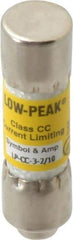 Cooper Bussmann - 150 VDC, 600 VAC, 3.2 Amp, Time Delay General Purpose Fuse - Fuse Holder Mount, 1-1/2" OAL, 20 at DC, 200 at AC (RMS) kA Rating, 13/32" Diam - USA Tool & Supply