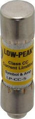 Cooper Bussmann - 150 VDC, 600 VAC, 5 Amp, Time Delay General Purpose Fuse - Fuse Holder Mount, 1-1/2" OAL, 20 at DC, 200 at AC (RMS) kA Rating, 13/32" Diam - USA Tool & Supply