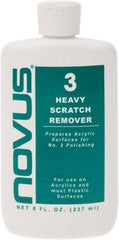 Novus - 8 Ounce Bottle Scratch Remover for Plastic - Heavy Scratch Remover - USA Tool & Supply