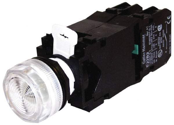 Eaton Cutler-Hammer - 120 VAC/VDC Red Lens Press-to-Test Indicating Light - USA Tool & Supply