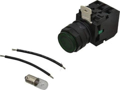 Eaton Cutler-Hammer - 120 VAC/VDC Green Lens Press-to-Test Indicating Light - USA Tool & Supply