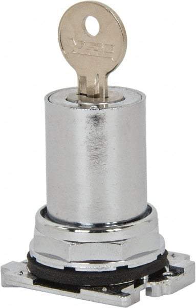 Eaton Cutler-Hammer - Pushbutton Switch Key - Chrome, Round Button, Nonilluminated - USA Tool & Supply