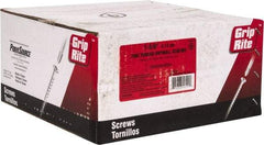 Value Collection - #6, 1-5/8" OAL, Phillips Drive Bugle Head, Steel Drywall Screws - Black Phosphate Finish, Grade 1018 - USA Tool & Supply