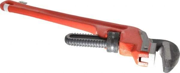 Ridgid - 18" Steel End Pipe Wrench - 2-1/2" Pipe Capacity - USA Tool & Supply