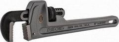 Ridgid - 10" Aluminum Straight Pipe Wrench - 1-1/2" Pipe Capacity - USA Tool & Supply