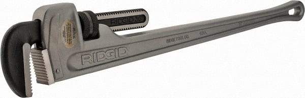 Ridgid - 36" Aluminum Straight Pipe Wrench - 5" Pipe Capacity - USA Tool & Supply
