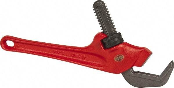 Ridgid - 9-1/2" Steel Offset Hex Pipe Wrench - 2-5/8" Pipe Capacity - USA Tool & Supply