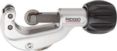 Ridgid - 1/8" to 1-1/8" Pipe Capacity, Enclosed Feed Tubing Cutter - Cuts Copper, Aluminum, Brass, 6" OAL - USA Tool & Supply