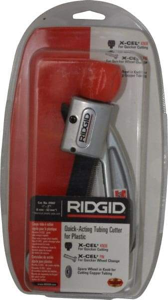 Ridgid - 1/4" to 2" Pipe Capacity, Tube Cutter - Cuts Plastic - USA Tool & Supply