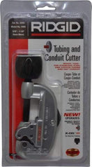 Ridgid - 3/16" to 1-1/8" Pipe Capacity, Tube Cutter - Cuts Copper, Aluminum, Brass - USA Tool & Supply