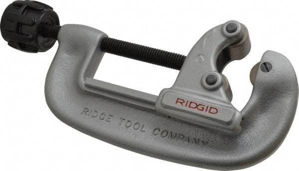 Ridgid - 1" to 3-1/8" Pipe Capacity, Screw Feed Tubing Cutter - Cuts Copper, Aluminum, Brass - USA Tool & Supply