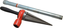 Ridgid - 1/8 to 2 Pipe Capacity, Straight Pipe Reamer with Handle - Cuts Metallic Tubing - USA Tool & Supply