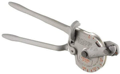 Ridgid - 5/8" Capacity, Geared Ratchet Lever-Type Tube Bender - 21-1/2" OAL, Works on 1/8" Wall Steel Tube, 3/32" Wall Stainless Steel Tube & Copper (K & L) - USA Tool & Supply