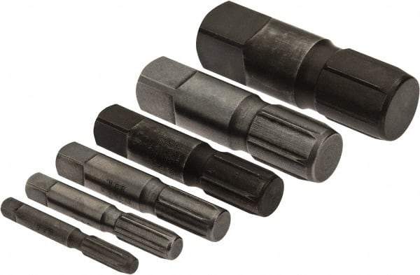 Ridgid - 6 Piece Pipe Extractor Set - Screw Range 1/8 to 1" - USA Tool & Supply