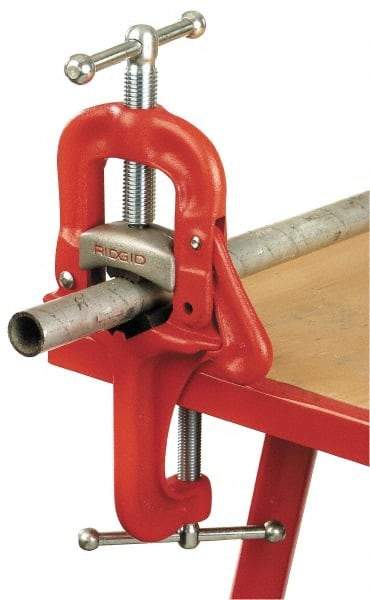 Ridgid - 1/8" to 2-1/2" Pipe Capacity, Portable Kit Yoke Vise - USA Tool & Supply