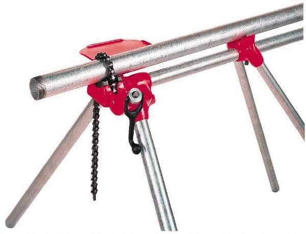 Ridgid - 1/8" to 5" Pipe Capacity, Top Screw Stand Chain Vise - USA Tool & Supply