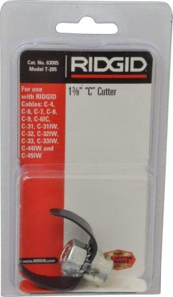 Ridgid - Drain Cleaning Machine C-Cutter - For Use with Models K39, K50, K375, K3800 & K380 - USA Tool & Supply