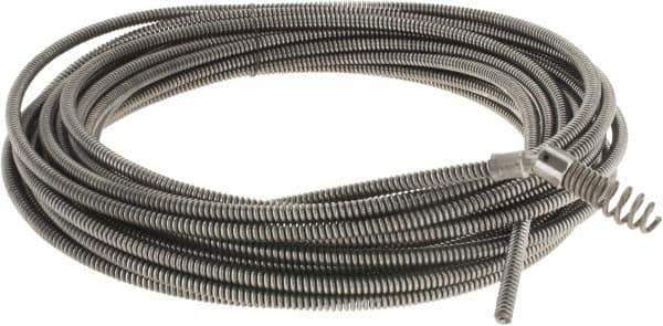 Ridgid - 5/16" x 50' Drain Cleaning Machine Cable - Drophead, 3/4" to 1-1/2" Pipe, Use with Models K39, K40 & K50 - USA Tool & Supply