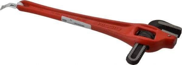 Ridgid - 18" Steel Offset Pipe Wrench - 2-1/2" Pipe Capacity - USA Tool & Supply