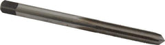 Made in USA - #10-48 UNS 4 Flute Bright Finish High Speed Steel Straight Flute Standard Hand Tap - Plug, Right Hand Thread, 2-3/8" OAL, 7/8" Thread Length, H2 Limit, Oversize - Exact Industrial Supply